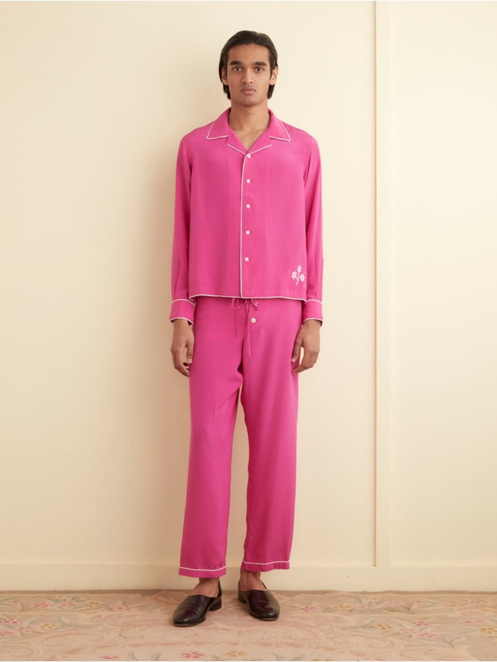 BODE Men's Hot Pink Button-Fly Lounge Joggers